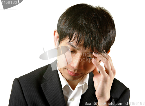 Image of man with head ache