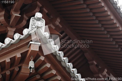 Image of chinese temple roof