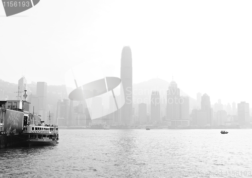 Image of Hong Kong with heavy smog