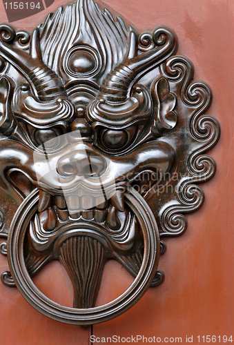 Image of lion door knob