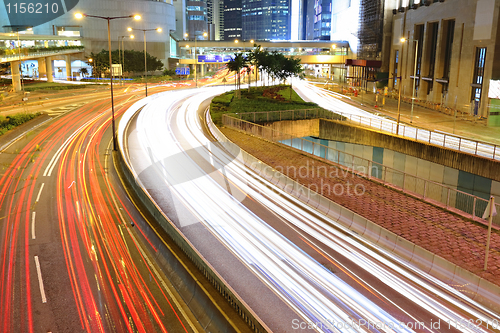 Image of traffic through downtown