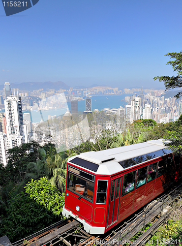 Image of peak tram in Hong Kong