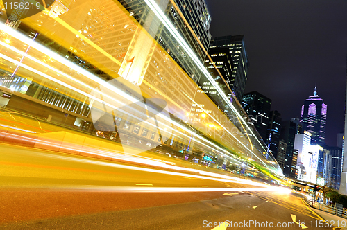 Image of modern city at night