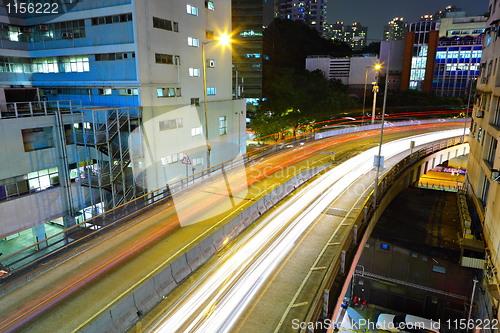 Image of traffic through downtown
