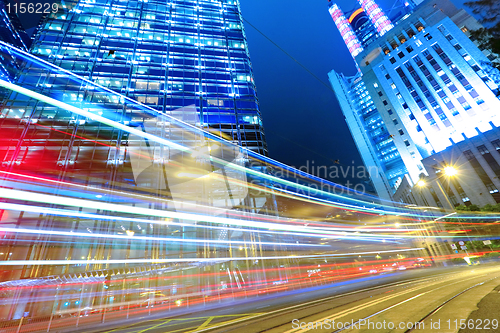 Image of traffic through downtown