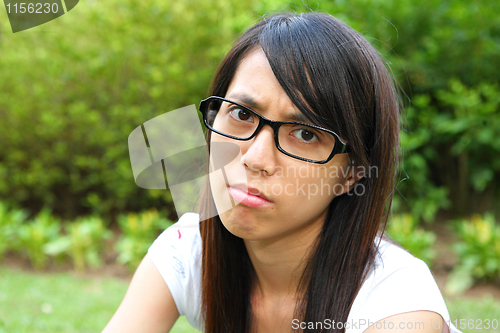 Image of unhappy woman