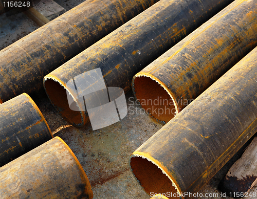 Image of metal pipes