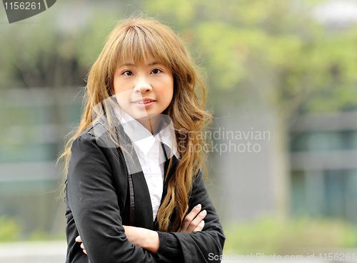 Image of asian young business woman