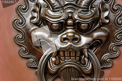 Image of lion door lock
