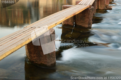 Image of Wooden bridge on the river