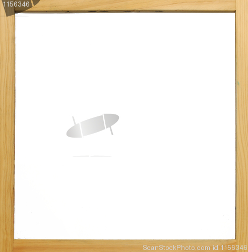 Image of Wooden frame white board