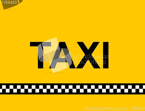 Image of TAXI Sign