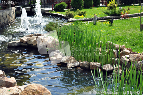 Image of Garden with river