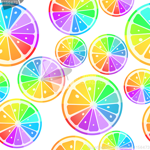 Image of  lemons in rainbow colors