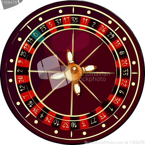 Image of Grunge roulette wheel