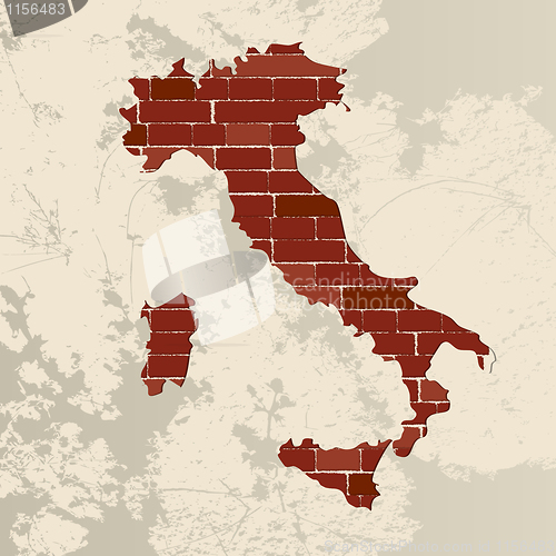 Image of Italy wall map