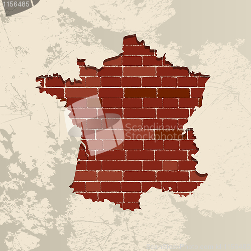 Image of France wall map