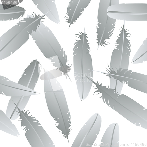 Image of Seamless feathers pattern 