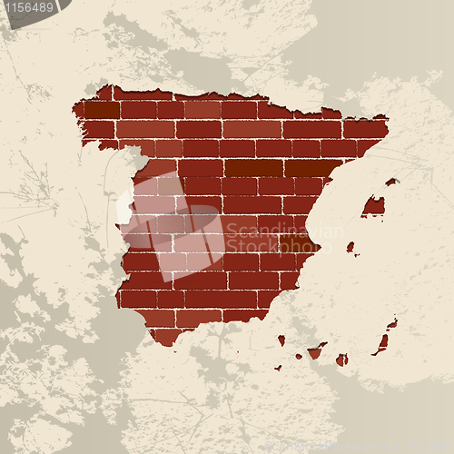 Image of Spain wall map