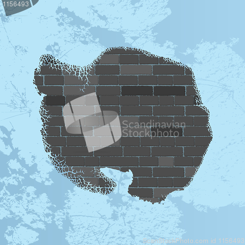 Image of Antarctica wall map