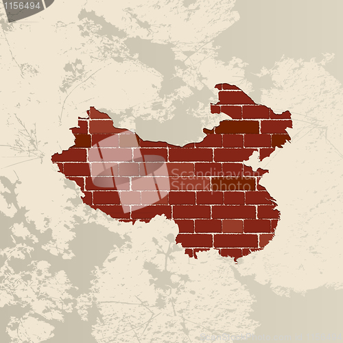 Image of China wall map