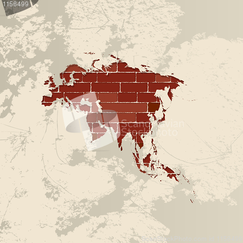 Image of Asia wall map