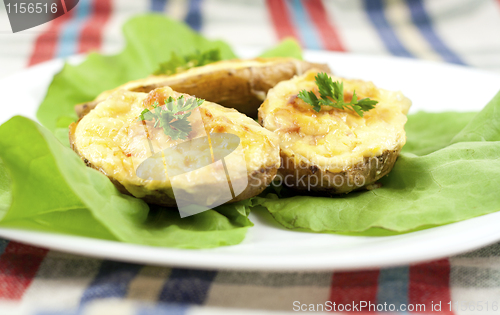 Image of Salad with baked potatoes