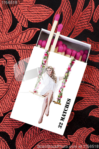 Image of Pinup Girl Matchstick Box