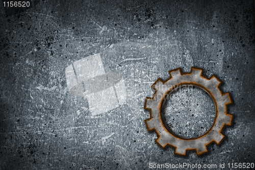Image of rusty gear wheel