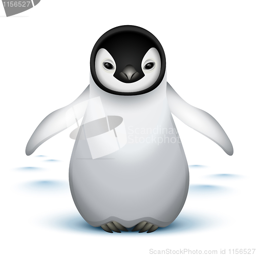 Image of Little baby emperor penguin