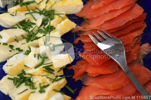 Image of eggs and smoked salmon