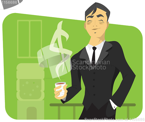Image of Illustration of a successful businessman