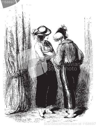 Image of A private conversation of two woman