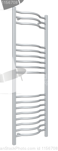 Image of Standing chrome towel holder rack and rails