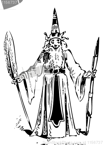 Image of Wizard old illustration