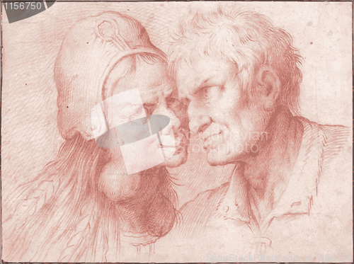 Image of The Grotesque Lovers live trace, from Camillo Procaccini