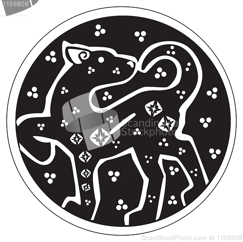 Image of A druidic astronomical symbol of a panther