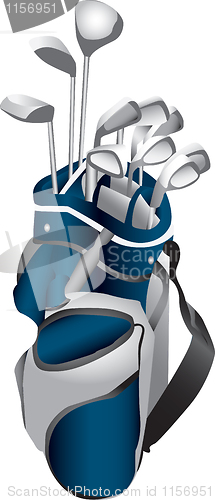 Image of Golf Clubs in Bag