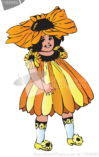 Image of Black-eyed Susan or Rudbeckia hirta girl-flower