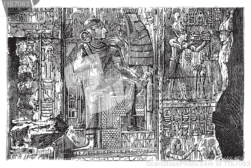 Image of Bas-relief at Abydos, Egypt