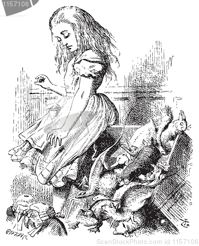 Image of Giant Alice upsets the jury (literally) - Alice's Adventures in 