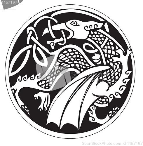 Image of A druidic astronomical symbol of a dragon