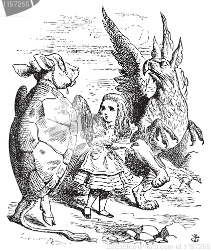 Image of The Lobster Quadrille - Alice's Adventures in Wonderland origina