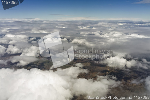 Image of flight over clouds