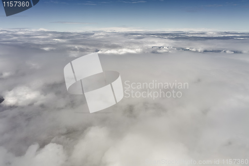 Image of flight over clouds
