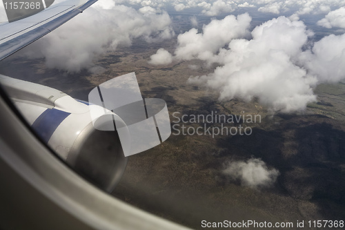 Image of flight over clouds