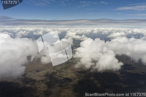 Image of flight over clouds