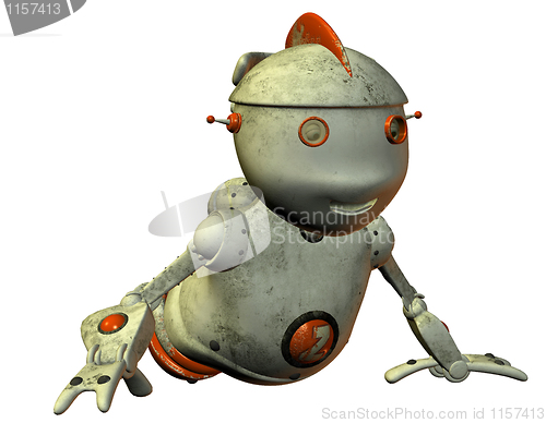 Image of old crawling robot