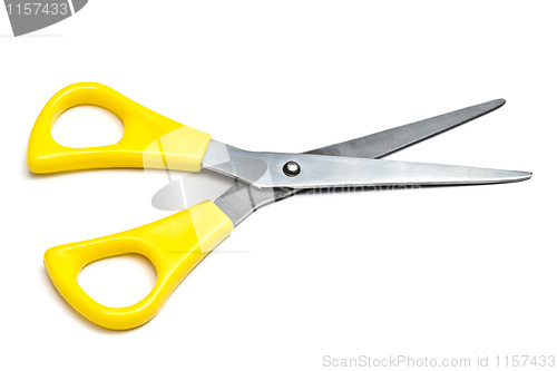 Image of Yellow andled scissors