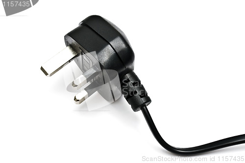 Image of Electric plug isolated on the white